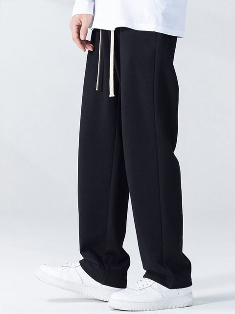 Men’s Loose Fit Wide Legi Trouser – Available in Black, Grey & Dark Grey | Casual Legi Trouser