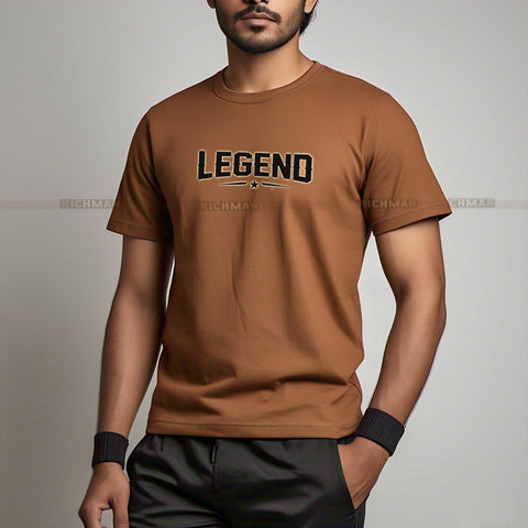 Summer Copper Brown T-Shirt & Black Cargo Trouser for Summer Tracksuit