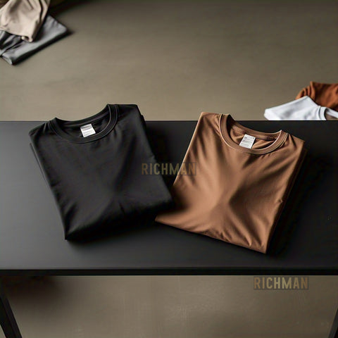 Rich Man - Summer Black and Brown T-Shirts For men And Women
