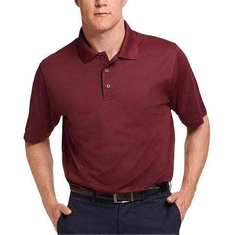 RichMan- Basic Plain Maroon Cotton PK Polo Shirt for Men's