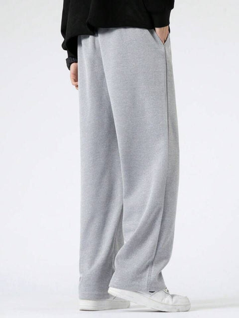 Men’s Loose Fit Wide Legi Trouser – Available in Black, Grey & Dark Grey | Casual Legi Trouser