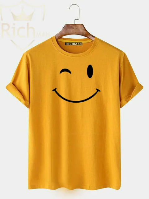 Rich Man-  Pack of Two Summer Half Sleeves T- Shirts Blue and Yellow For men and Women