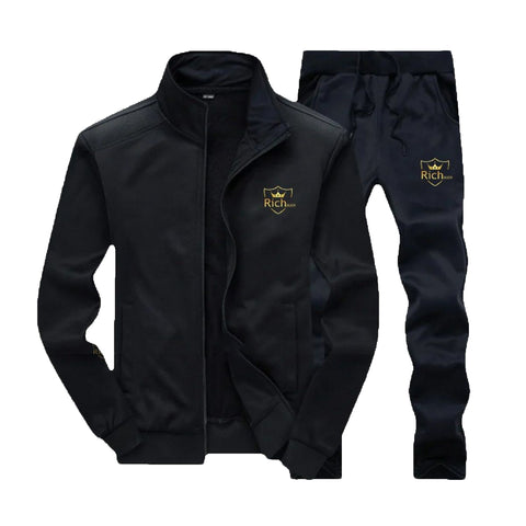 Richman Men’s Tracksuit Set – Full Zip Long Sleeve Sweatshirt & Jogger Pants for Running, Training & Casual Wear  for men
