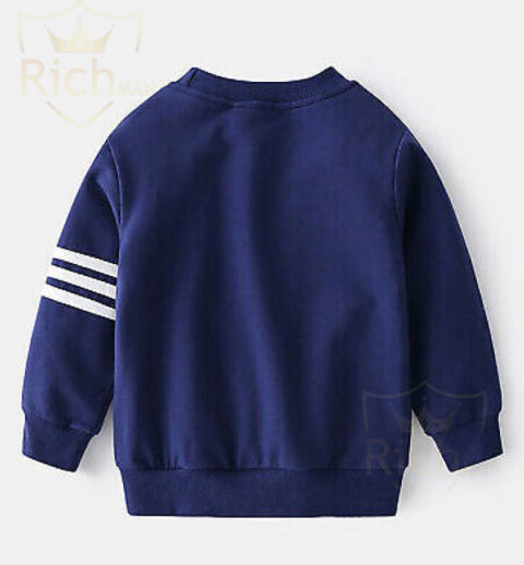 Rich ManPremium Quality and Fashionable Kids Royal Tracksuit - Set Kids Royal Tracksuit Sweatshirt Set Jumper and Bottoms PE Trouser and Shirt - Tshirts For Boys / Tshirts For Girls