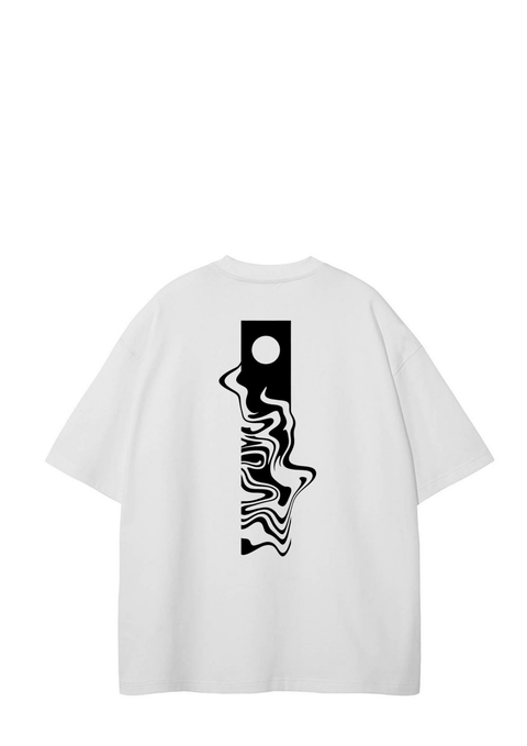 SABAR Premium Cotton Oversized Drop Shoulder T-Shirt – Artistic Printed Design