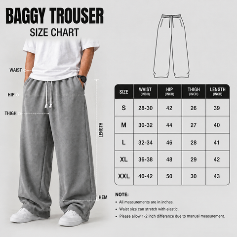 Men’s Spider Print Wide Leg Baggy Trouser – Black | Streetwear Collection