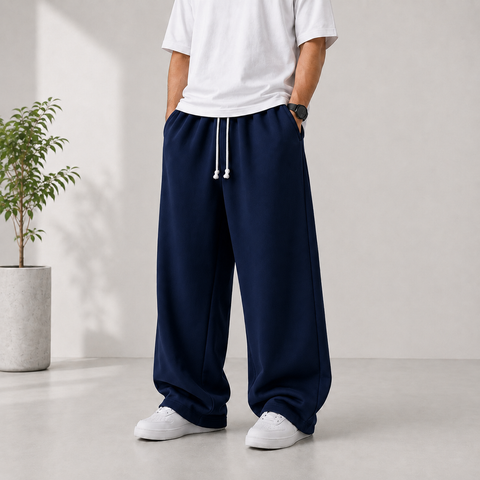 Premium Loose Fit Baggy Trouser – Soft & Breathable Cotton
