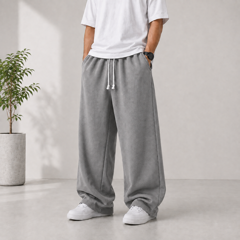 Premium Loose Fit Baggy Trouser – Soft & Breathable Cotton