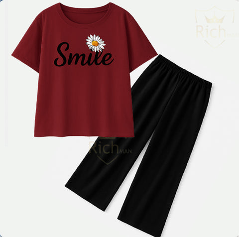 Summers Flapper Trouser and T-shirts sets. Trouser and Shirt 2 Pieces