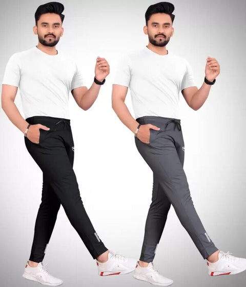 Rich Man Pack of 2 Men Reflective logo Multicolor Trousers Gym Wear