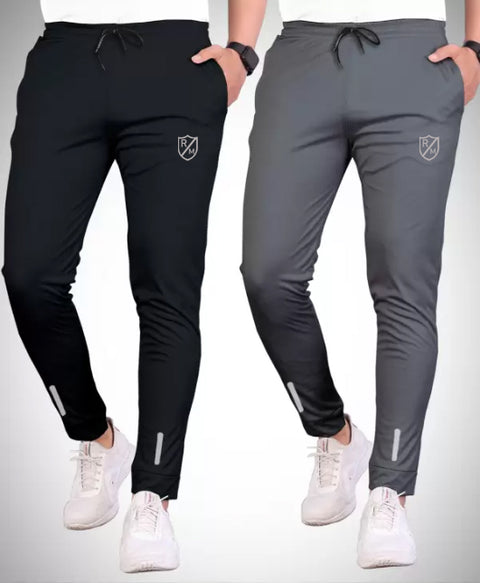 Rich Man Pack of 2 Men Reflective logo Multicolor Trousers Gym Wear