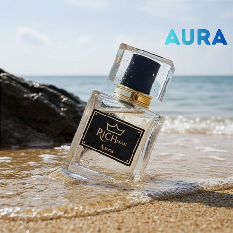 RichMan Aura Perfume for Men, Long Lasting Bold Spicy Scent .