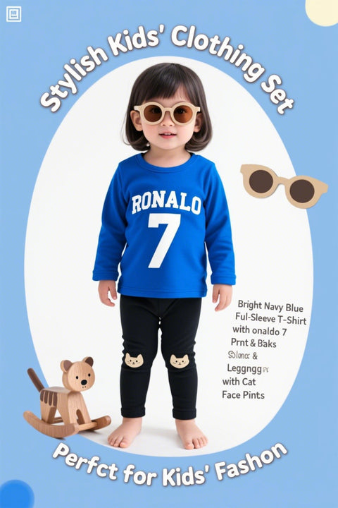 All-Weather Kids Tracksuit – Full Sleeve Sweat Shirt and Black Trouser Set for Active Boys & Girls