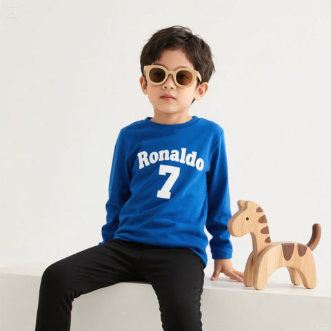 All-Weather Kids Tracksuit – Full Sleeve Sweat Shirt and Black Trouser Set for Active Boys & Girls