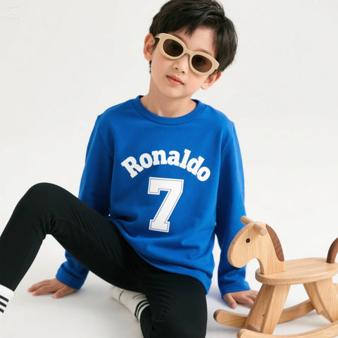All-Weather Kids Tracksuit – Full Sleeve Sweat Shirt and Black Trouser Set for Active Boys & Girls