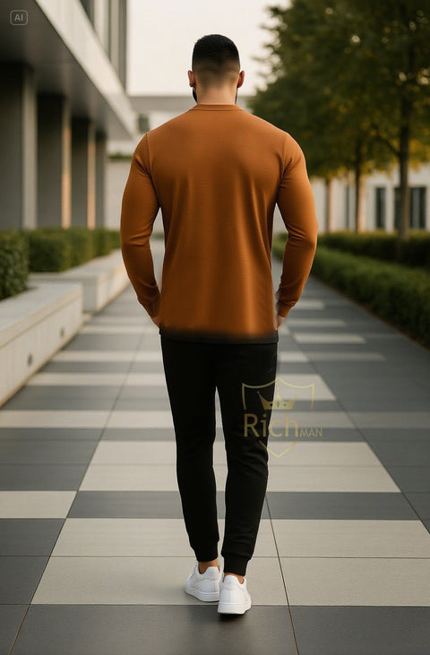 Men's Premium 2-Piece Tracksuit – Full Sleeve Shirt & Trouser Set in 6 Stylish Colors