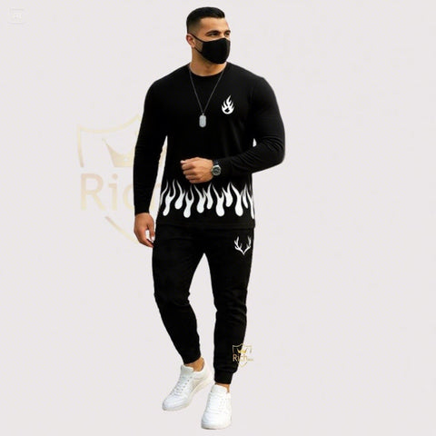 Men's Premium 2-Piece Tracksuit – Full Sleeve Shirt & Trouser Set in 6 Stylish Colors