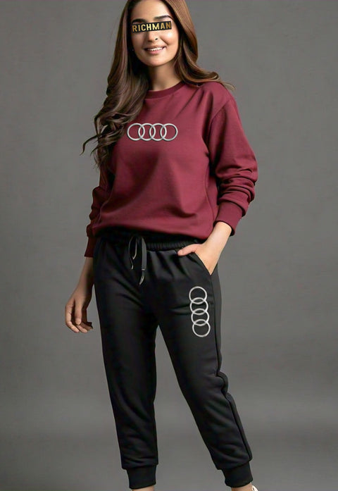 Audi Reflective Logo Winter Tracksuit For Men and Women