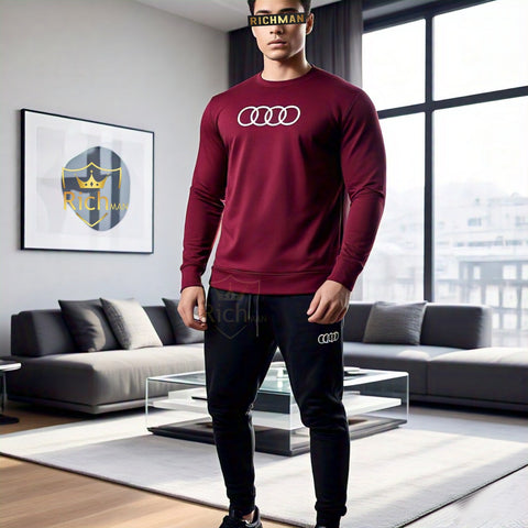 Audi Reflective Logo Winter Tracksuit For Men and Women