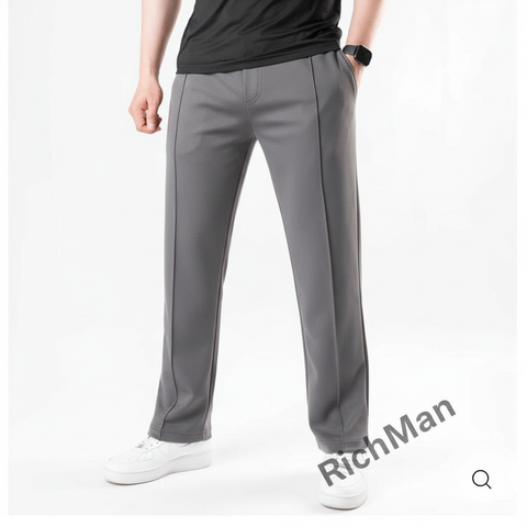 Men’s Loose Fit Front line Stitch Trouser | Lightweight Summer Wear