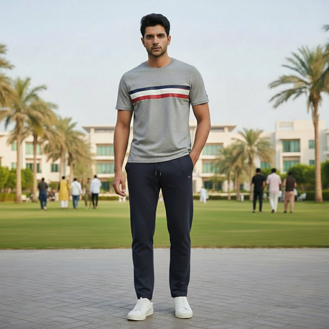 Premium Quality Tracksuit – Trendy T-Shirt & Trouser Combo tomy