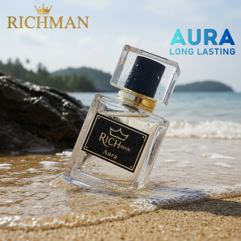 RichMan Aura Perfume for Men, Long Lasting Bold Spicy Scent .