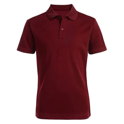 RichMan- Basic Plain Maroon Cotton PK Polo Shirt for Men's