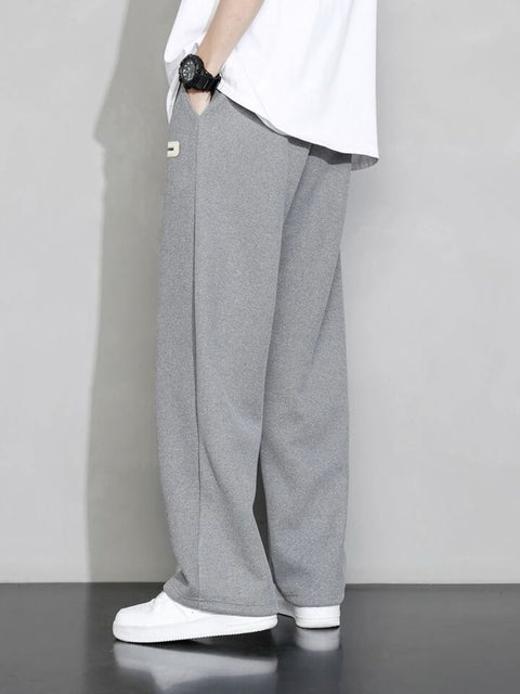 Men’s Loose Fit Wide Legi Trouser – Available in Black, Grey & Dark Grey | Casual Legi Trouser