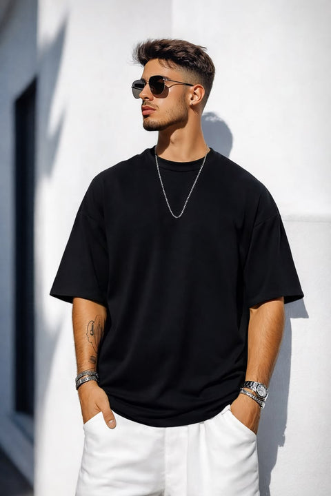 Pack of 2 Drop Shoulder T-Shirts for Men & Women – Relaxed Fit Street Style 🔥