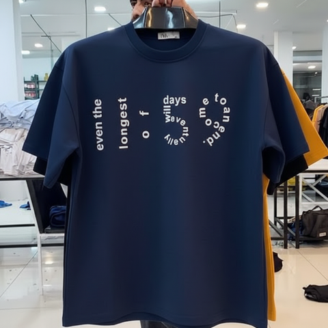 ack of 2 Men’s Summer Graphic T-Shirts – Penguin Print & Typography Design – Soft Cotton Casual Tee White & Navy Blue