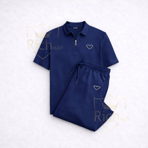 RichMan Old School Zip Polo Tracksuit – Stylish Casual Wear for Men