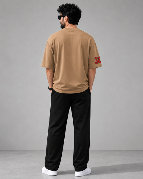 Los Angeles 32 Oversized Drop Shoulder T-Shirt with Loose Fit Trouser Set