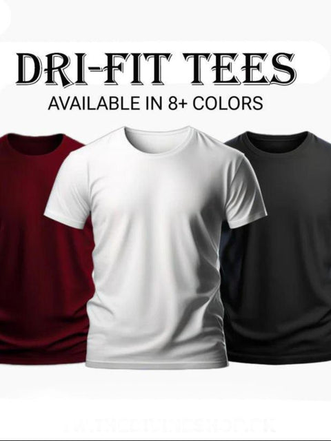 Pack of 3 Active Wear T-shirt For Men Gym Wear T-Shirt (3 Shirt)