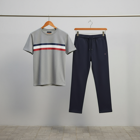 Premium Quality Tracksuit – Trendy T-Shirt & Trouser Combo tomy