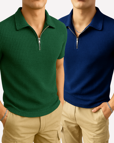 Pack of 2 Old School Polo Shirts for Men – Classic Style Casual Wear new