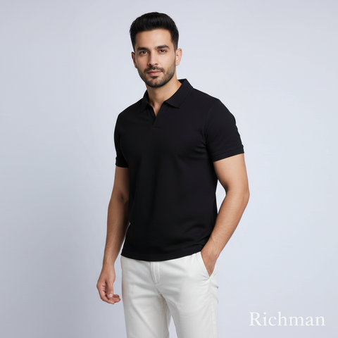 Old School Polo Shirt + Cargo Trouser Set with Pockets – 9 Colors Available
