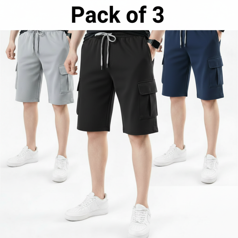 Pack of 3 Casual Shorts – Perfect for Daily Wear Set of 3 shorts
