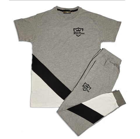 Rich Man_summer Grey and Black  Track Suit for Man and women