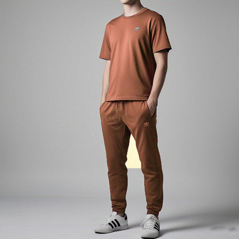 Brown Summer Tracksuit for Men & Women – Perfect for Casual Wear & Workouts