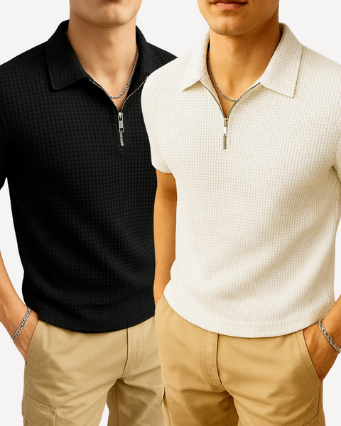 Pack of 2 Old School Polo Shirts for Men – Classic Style Casual Wear new