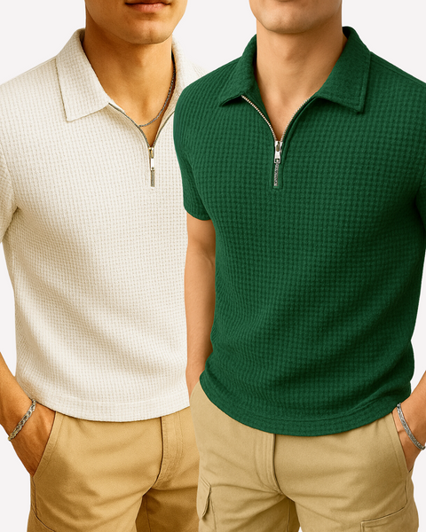 Pack of 2 Old School Polo Shirts for Men – Classic Style Casual Wear