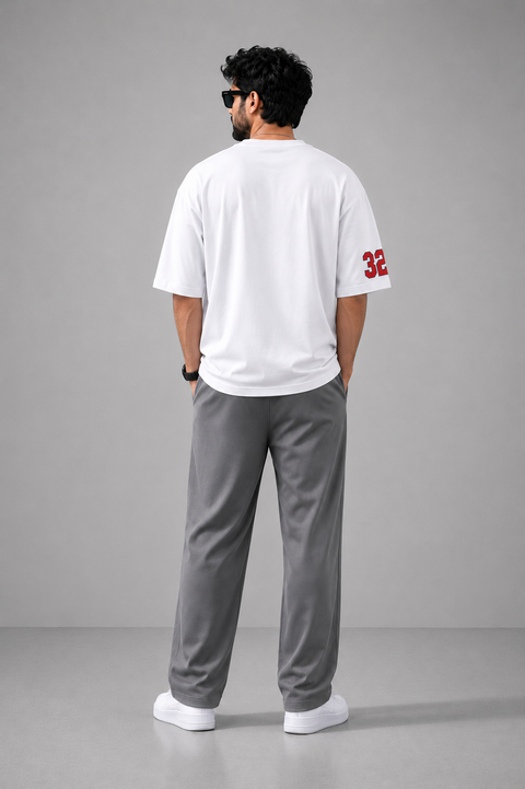 Los Angeles 32 Oversized Drop Shoulder T-Shirt with Loose Fit Trouser Set
