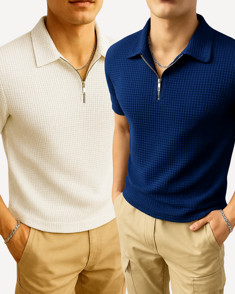 Pack of 2 Old School Polo Shirts for Men – Classic Style Casual Wear